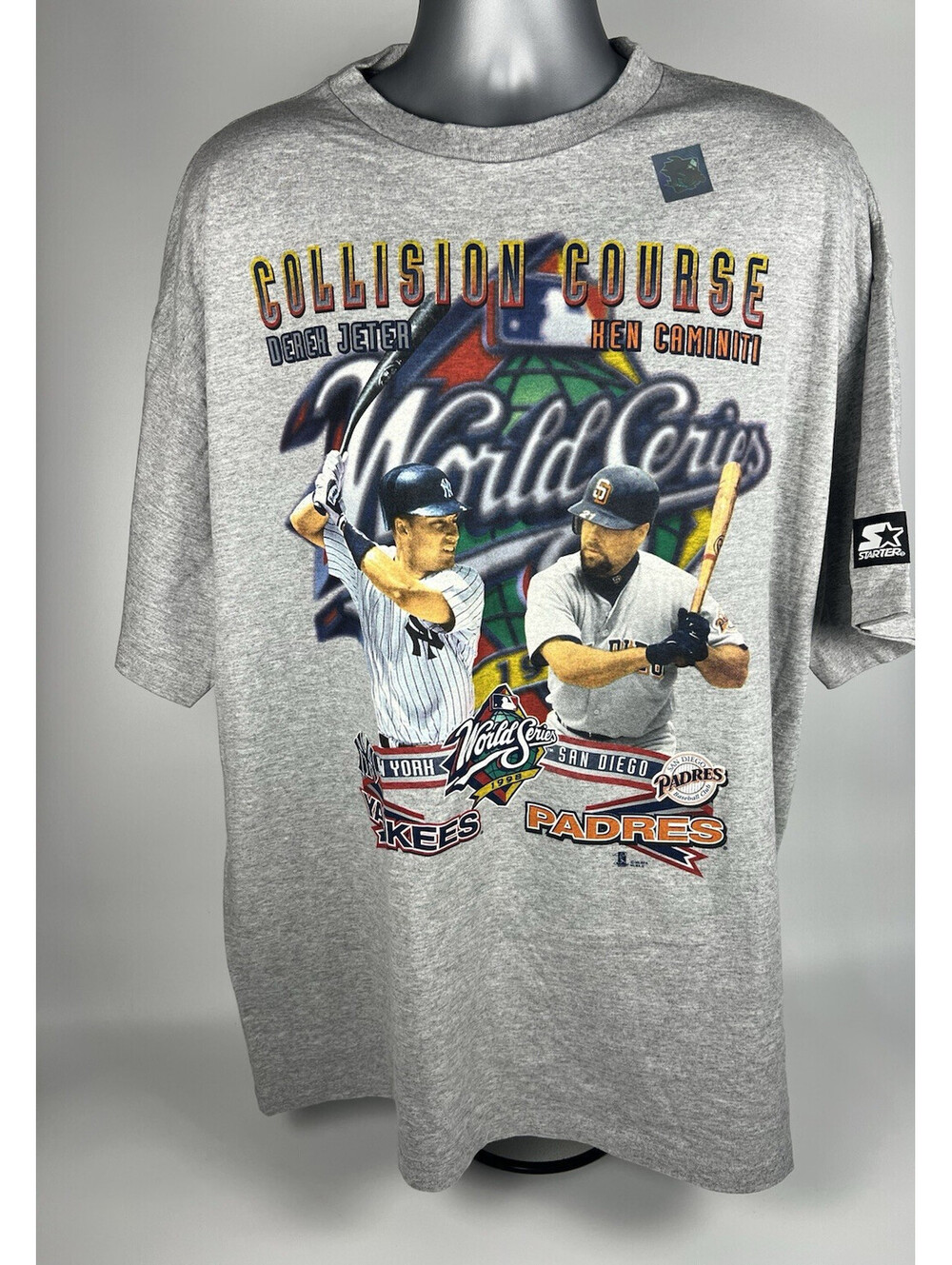 NEW Vintage 1998 Collision Course World Series Yankees V Padres-Starter-Size XL